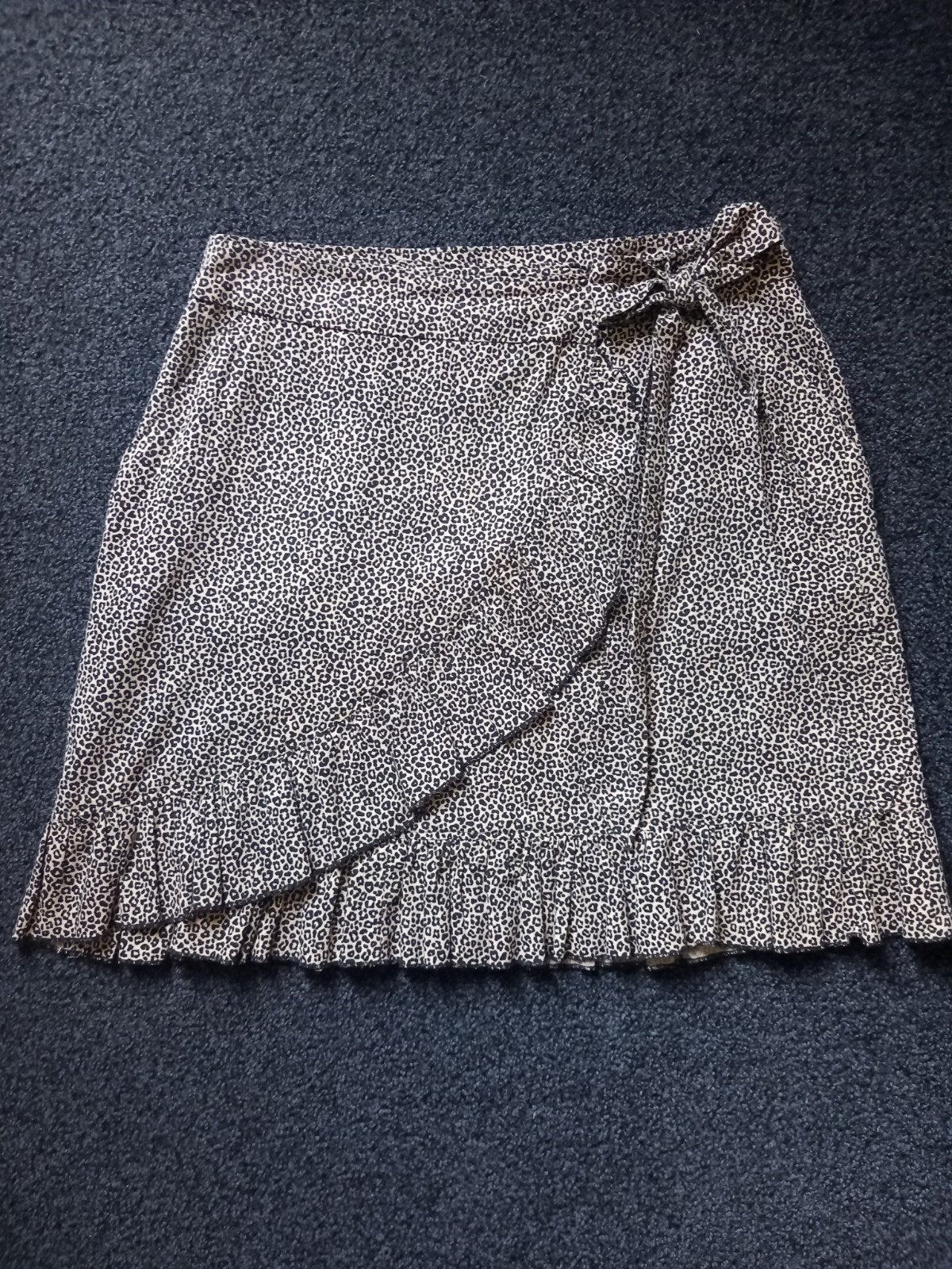 Overslag rok met print, maat S, Beige, Ophalen of Verzenden, Zo goed als nieuw, Maat 36 (S)