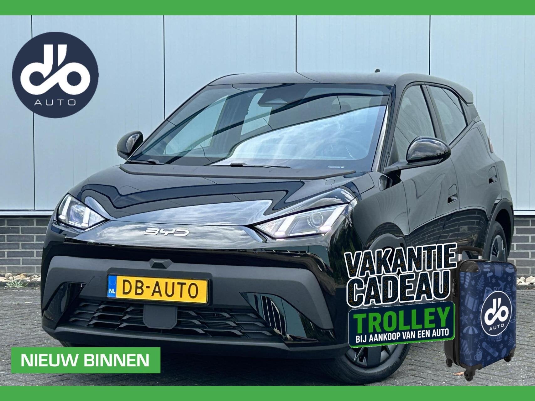Byd DOLPHIN SURF Active 30 kWh NIEUW DIRECT RIJDEN I NAVI +, Auto's, Stof, Gebruikt, Zwart, Zwart