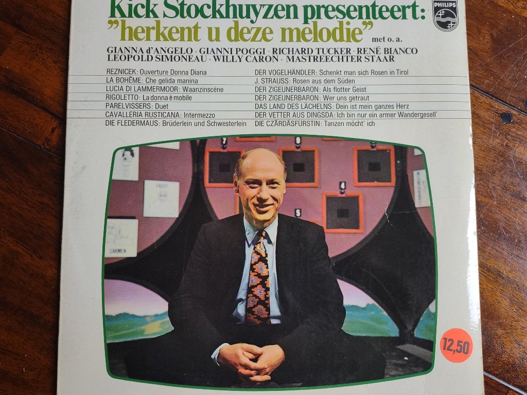 LP - Kick Stockhuyzen presenteert Herkent u deze melodie, Opera of Operette, Ophalen of Verzenden, Zo goed als nieuw, 12 inch