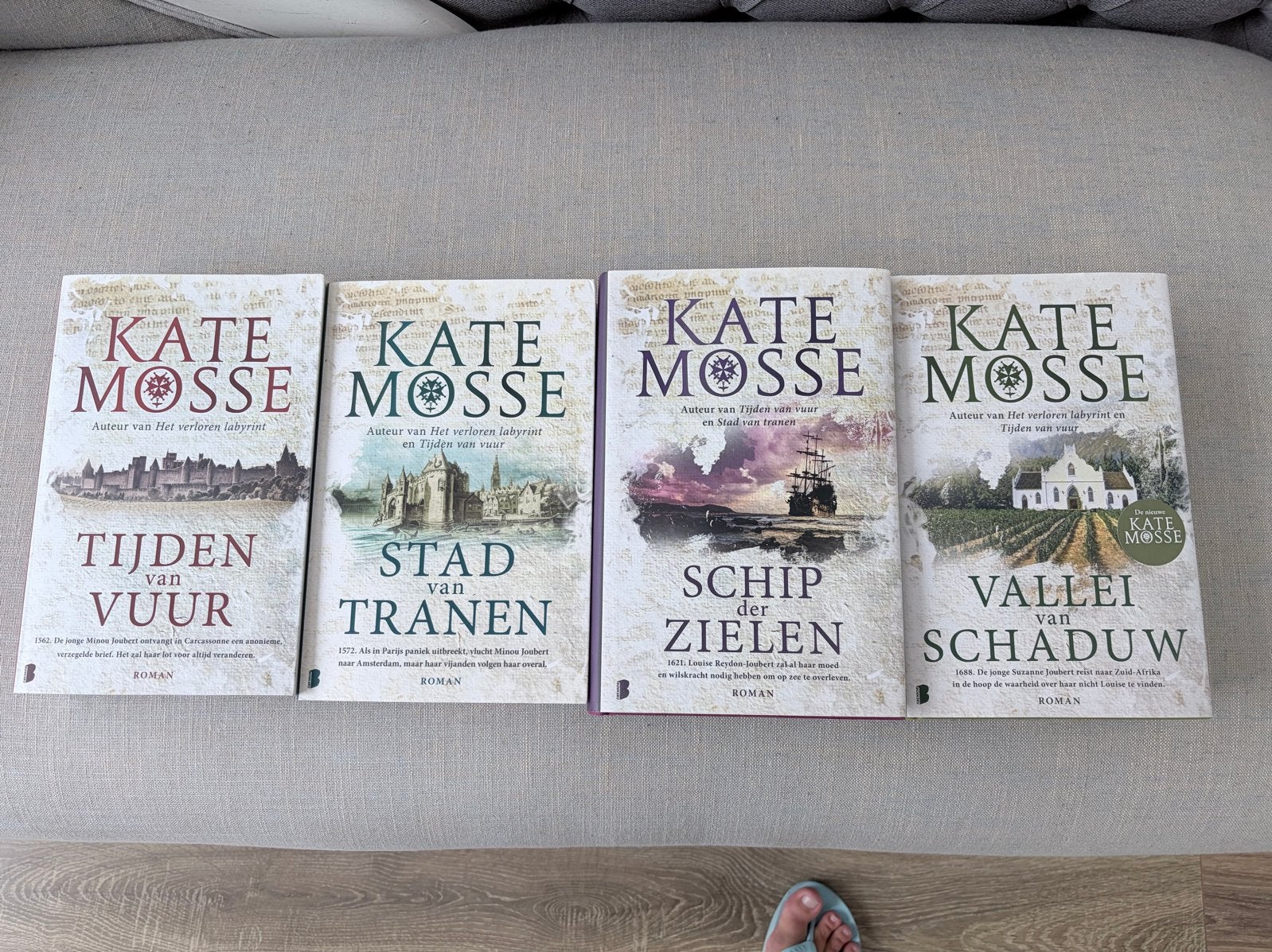 Kate Mosse - Tijden van Vuur serie (4 delen), Boeken, Ophalen of Verzenden, Zo goed als nieuw, Nederland