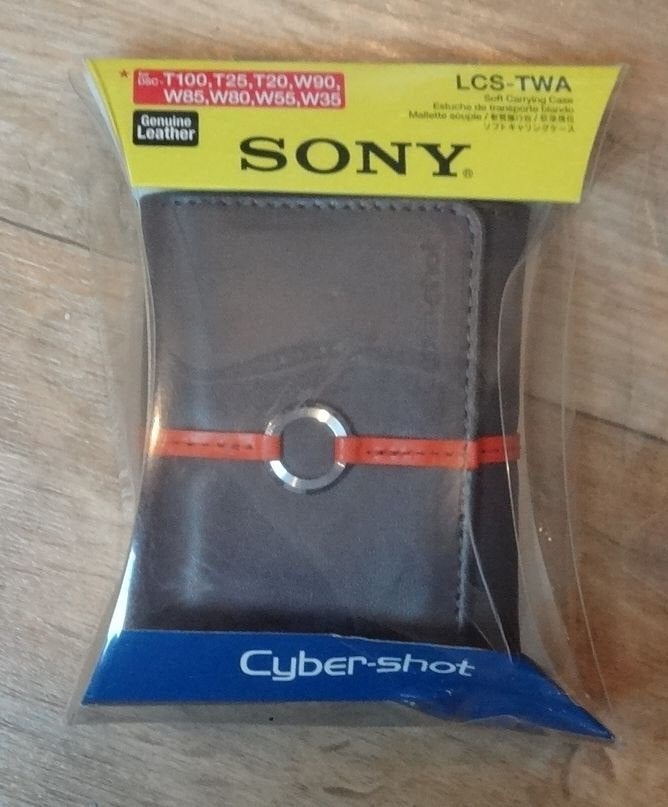 ORIGINEEL genuine leren hoesje SONY CYBERSHOT (nieuw), Audio, Tv en Foto, Nieuw, Ophalen of Verzenden, Compactcamera, Sony