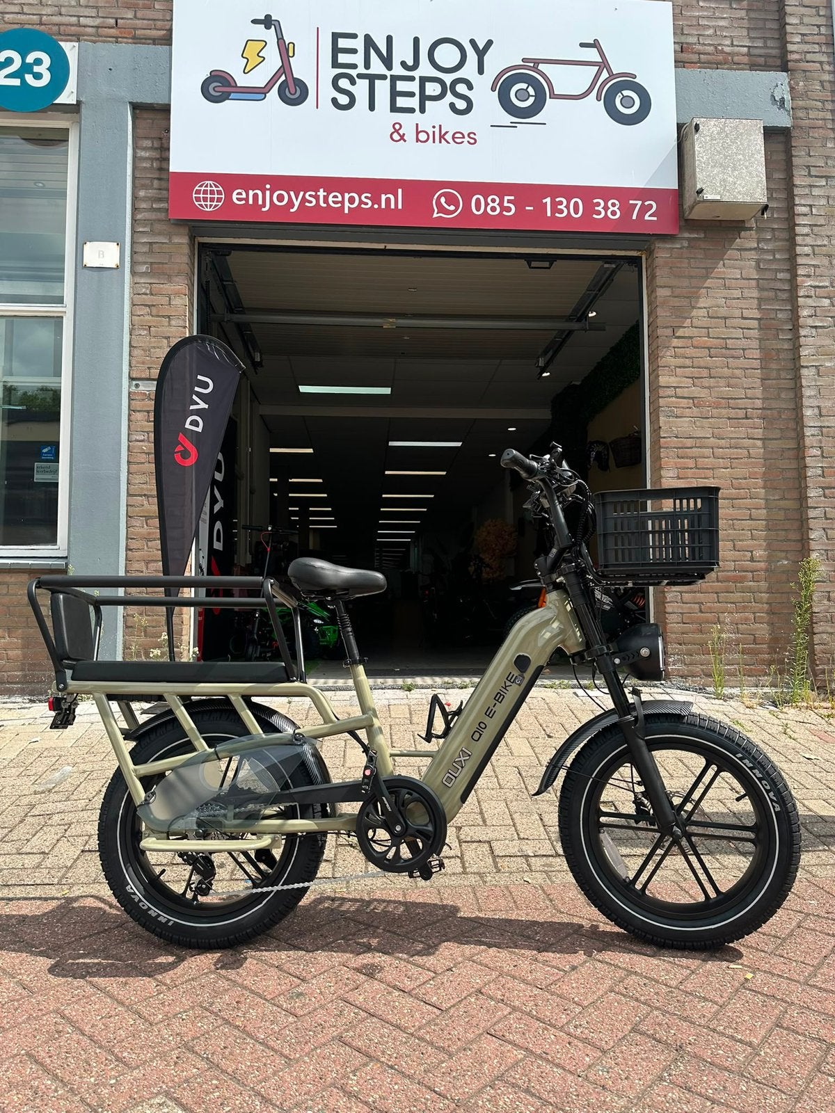 OUXI Q10 Longtail Family Edition – Sand Grey –, Fietsen en Brommers, Overige merken, Versnellingen, Nieuw, 56 cm of meer