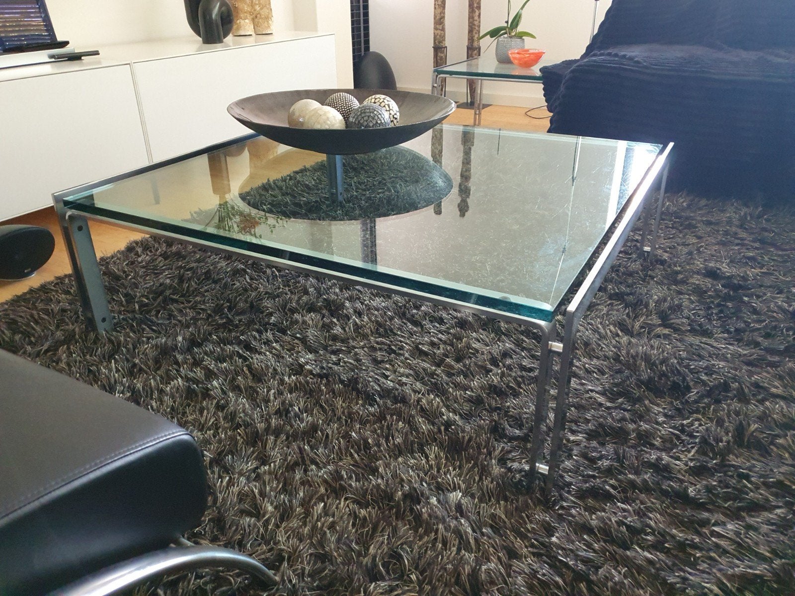 Salon tafel + bijzet tafel Metaform M2, Ophalen, 50 tot 100 cm, Rond, 50 tot 100 cm