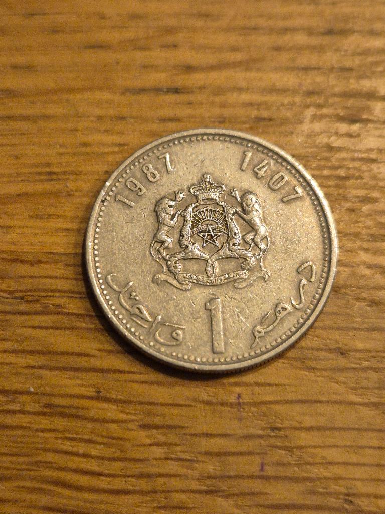 Marokko - 1 Dirham 1987, Verzenden, Overige landen, Losse munt