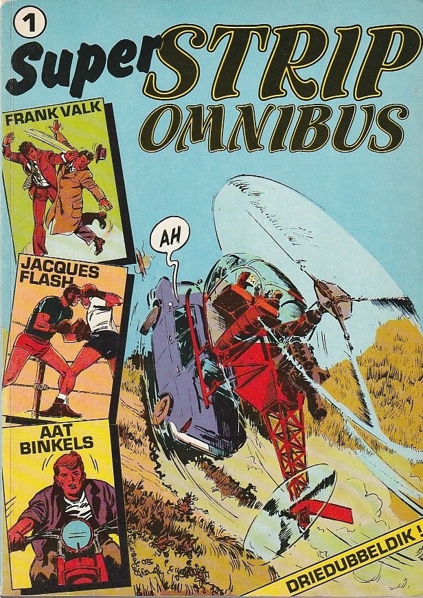 Superstrip 1 Frank Valk - Jacques Flash - Aat Binkels, Boeken, Stripboeken, Eén stripboek, Ophalen of Verzenden, Gelezen
