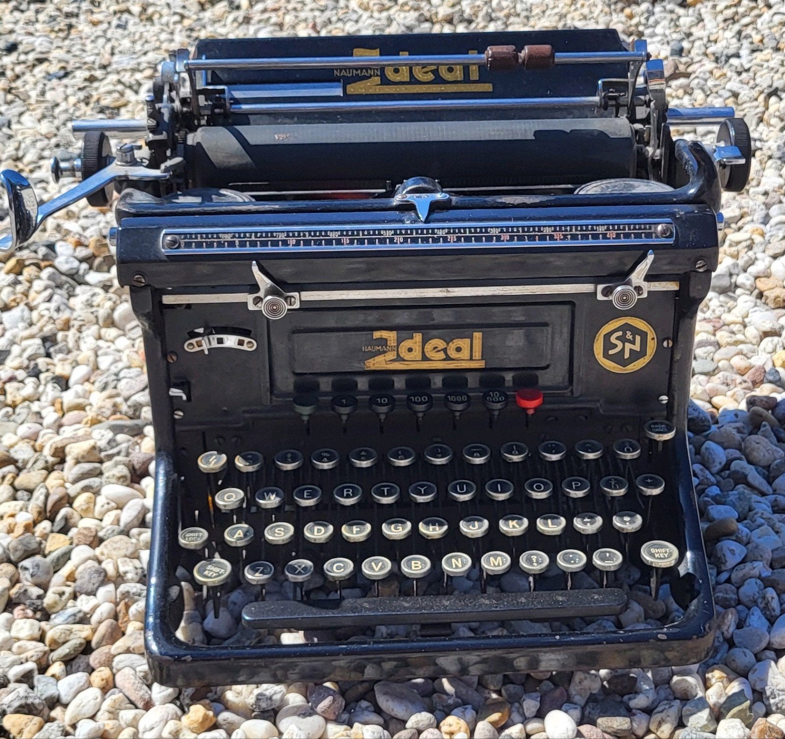 Antieke Naumann Ideal schrijfmachine – vintage, Diversen, Typemachines, Ophalen