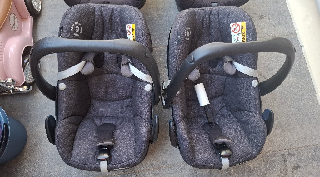 4 Isofixen & 2 maxi-cosi's, Ophalen, 0 t/m 13 kg, Maxi-Cosi, Gebruikt