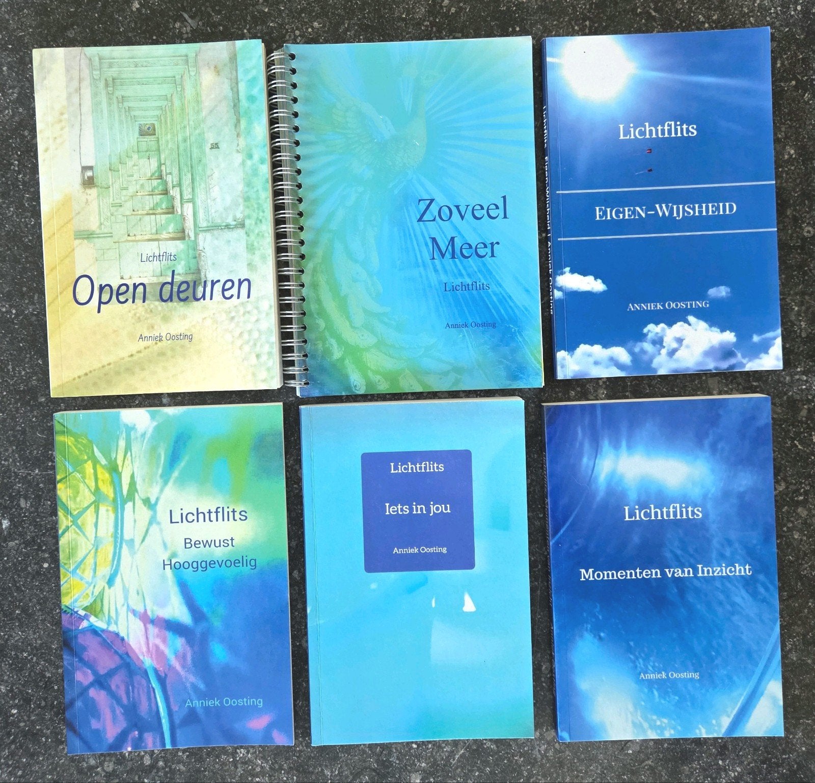 6 Lichtflits boeken / Anniek Oosting, Boeken, Achtergrond en Informatie, Spiritualiteit algemeen, Ophalen of Verzenden, Zo goed als nieuw