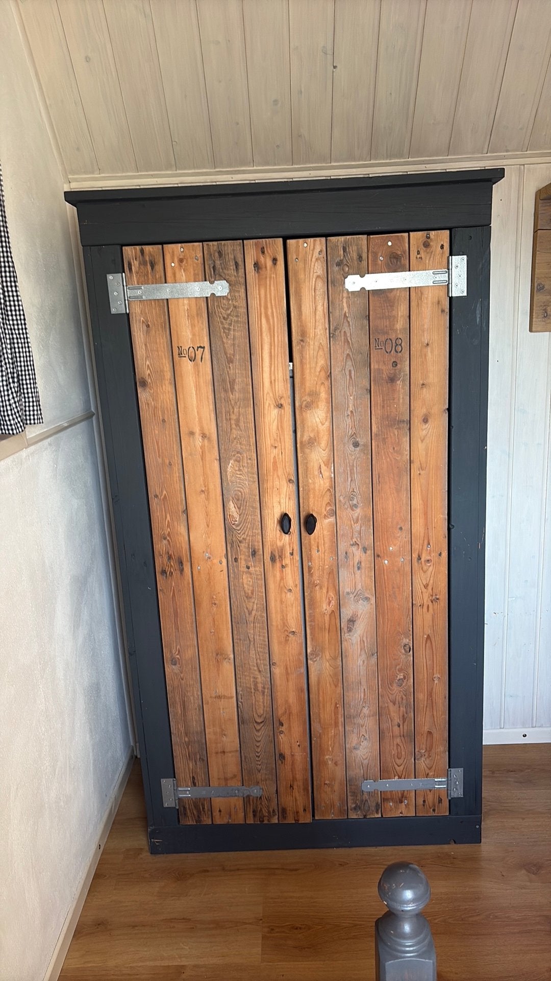 Kledingkast oud sloophout, Ophalen, 100 tot 150 cm, Zo goed als nieuw, 150 tot 200 cm