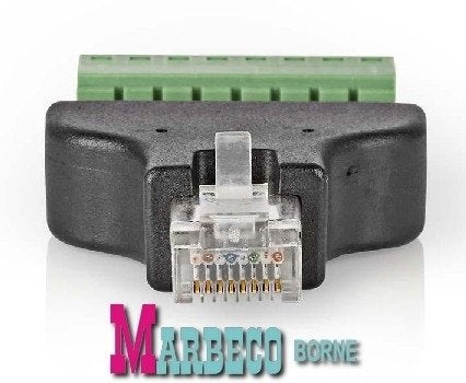 UTP stekker, CCTV Connector, RJ-45 schroefaansluiting, Ophalen, Nedis, Nieuw, Marbeco