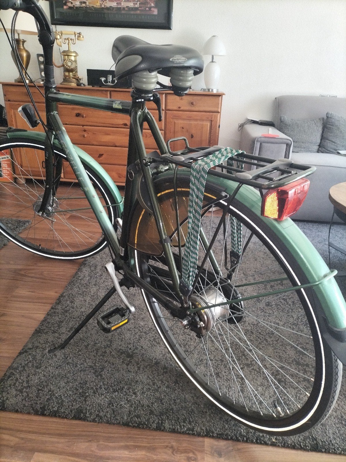 Gazelle stadsfiets - Groen - Goede staat, Fietsen en Brommers, Fietsen | Dames | Damesfietsen, Ophalen, Versnellingen, Gazelle