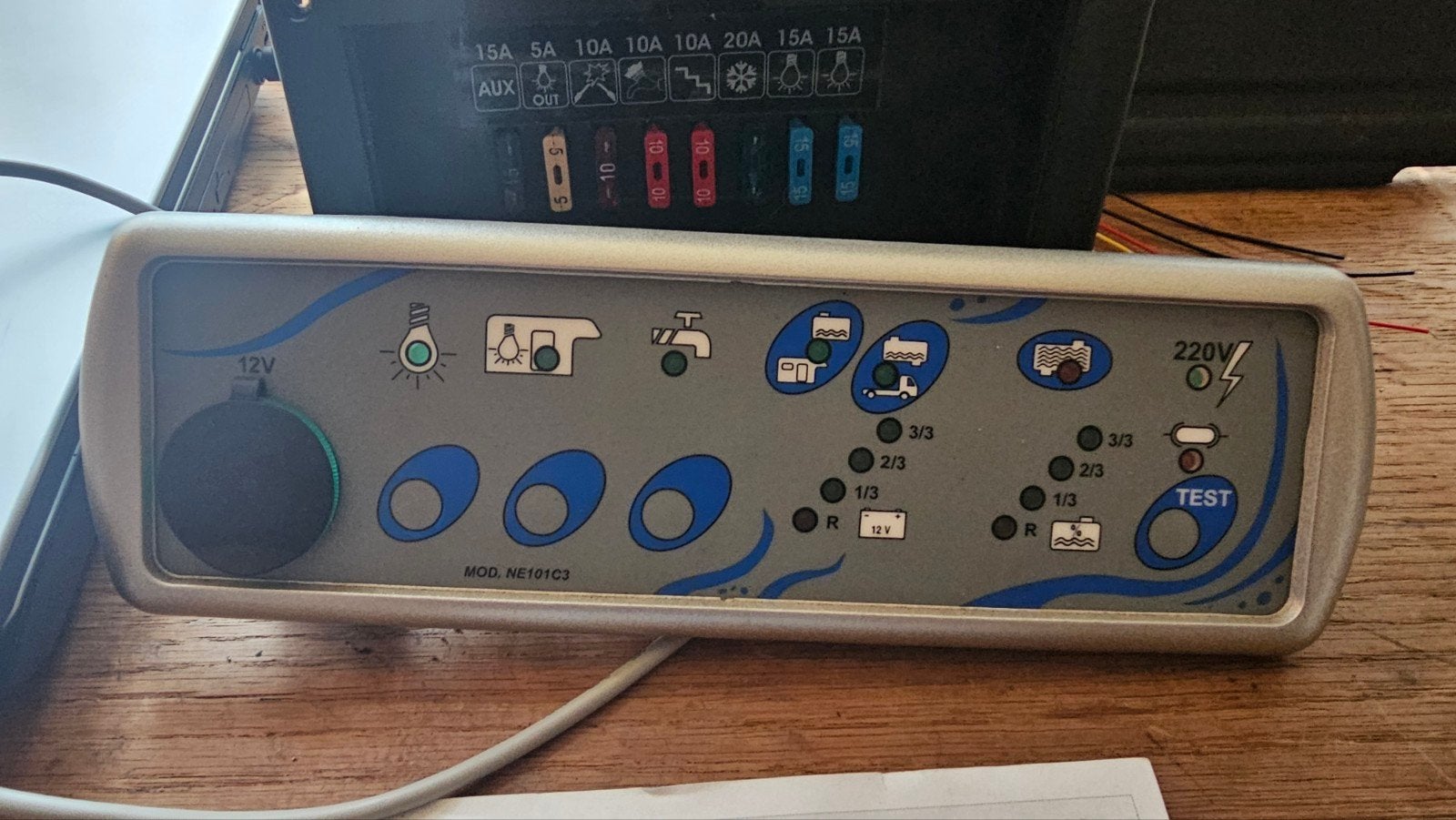 Nordelettronica NE129 Schakelpaneel Camper/Caravan, Ophalen of Verzenden, Gebruikt