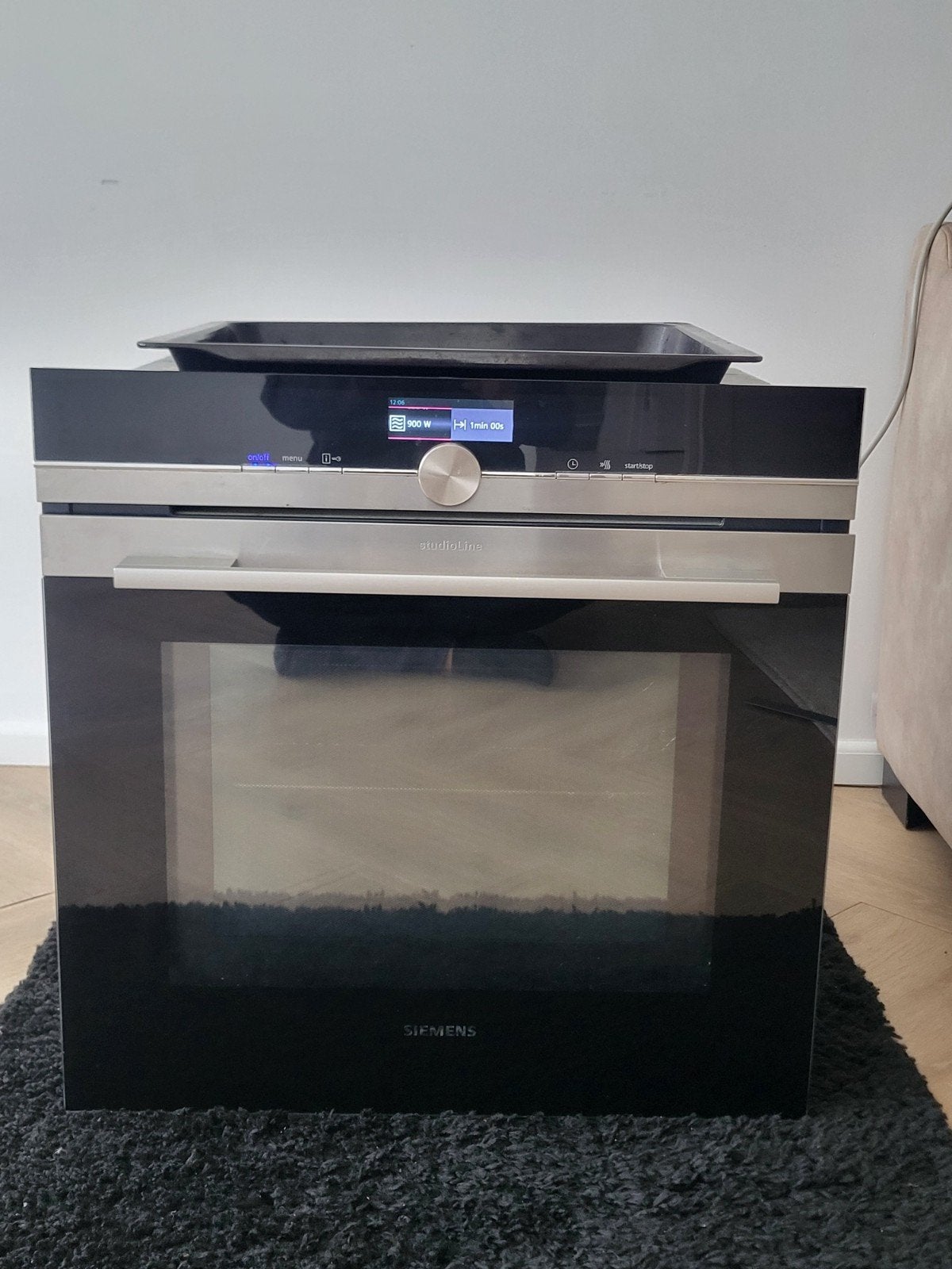 SIEMENS STUDIOLINE COMBI OVEN EN MAGNETRON 60 + 60, Ophalen, Zo goed als nieuw, Hete lucht