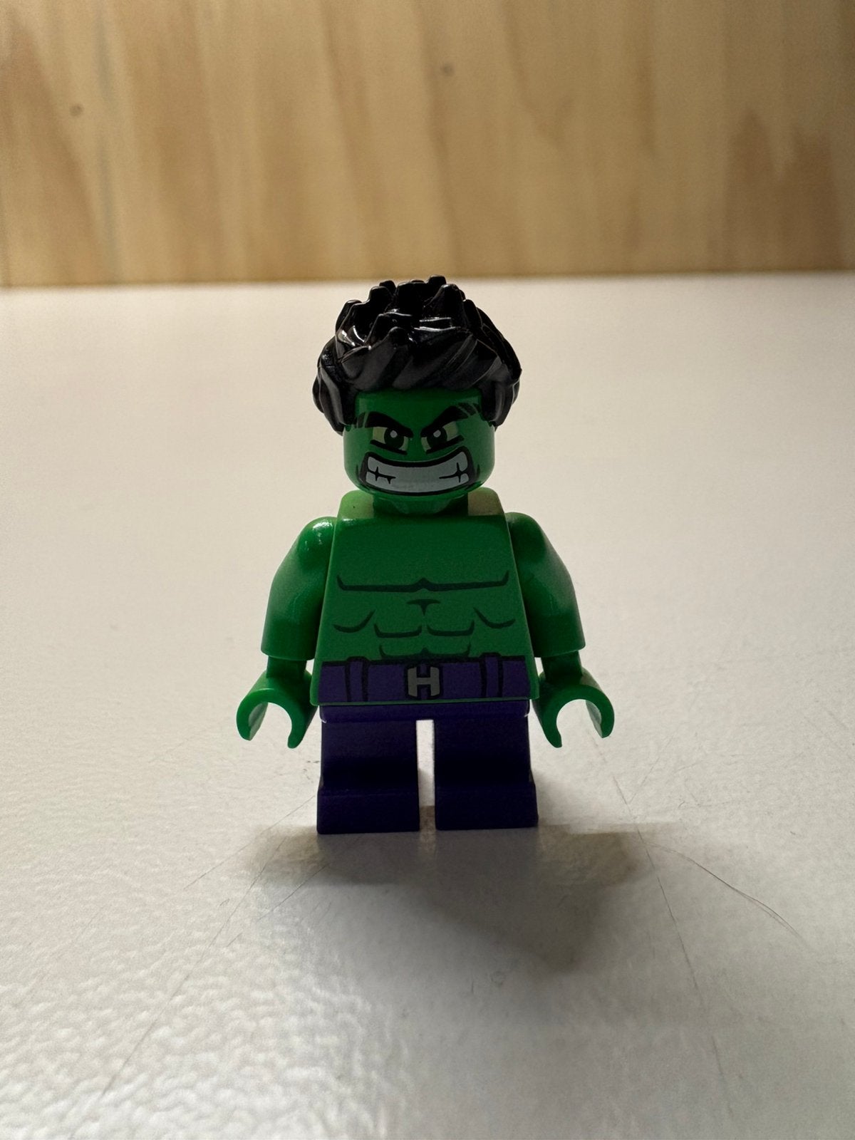 Lego Marvel Hulk minifig - sh0252, Kinderen en Baby's, Speelgoed | Duplo en Lego, Marvel, Lego, Ophalen of Verzenden, Zo goed als nieuw