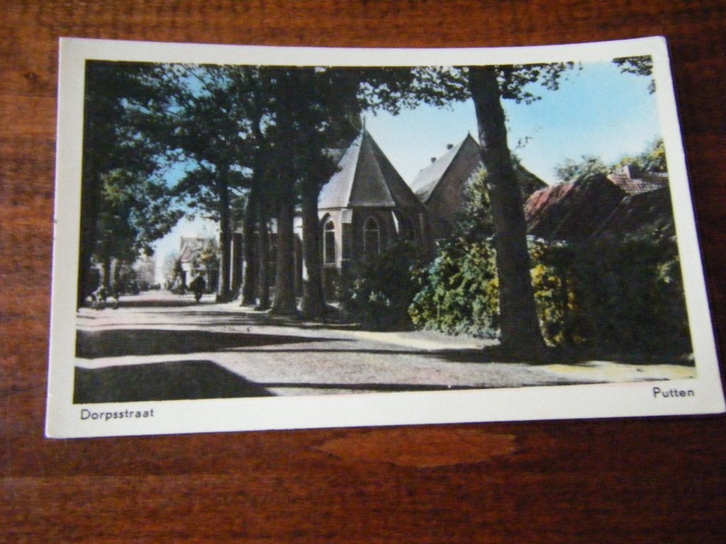 A39 - Putten - Dorpsstraat - Mooi/Oud - 2, Ophalen of Verzenden, 1960 tot 1980, Gelderland