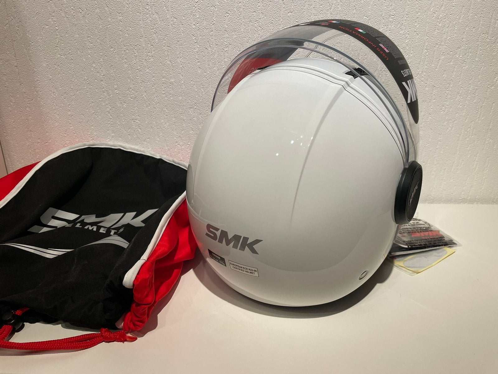 Smk Scooter / motor helm maat XS, Fietsen en Brommers, Ophalen of Verzenden, Nieuw, Extra small of kleiner