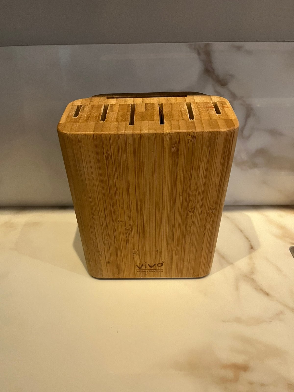 Vivo Messenblok, Ophalen of Verzenden, Zo goed als nieuw, Hout, Los bestek