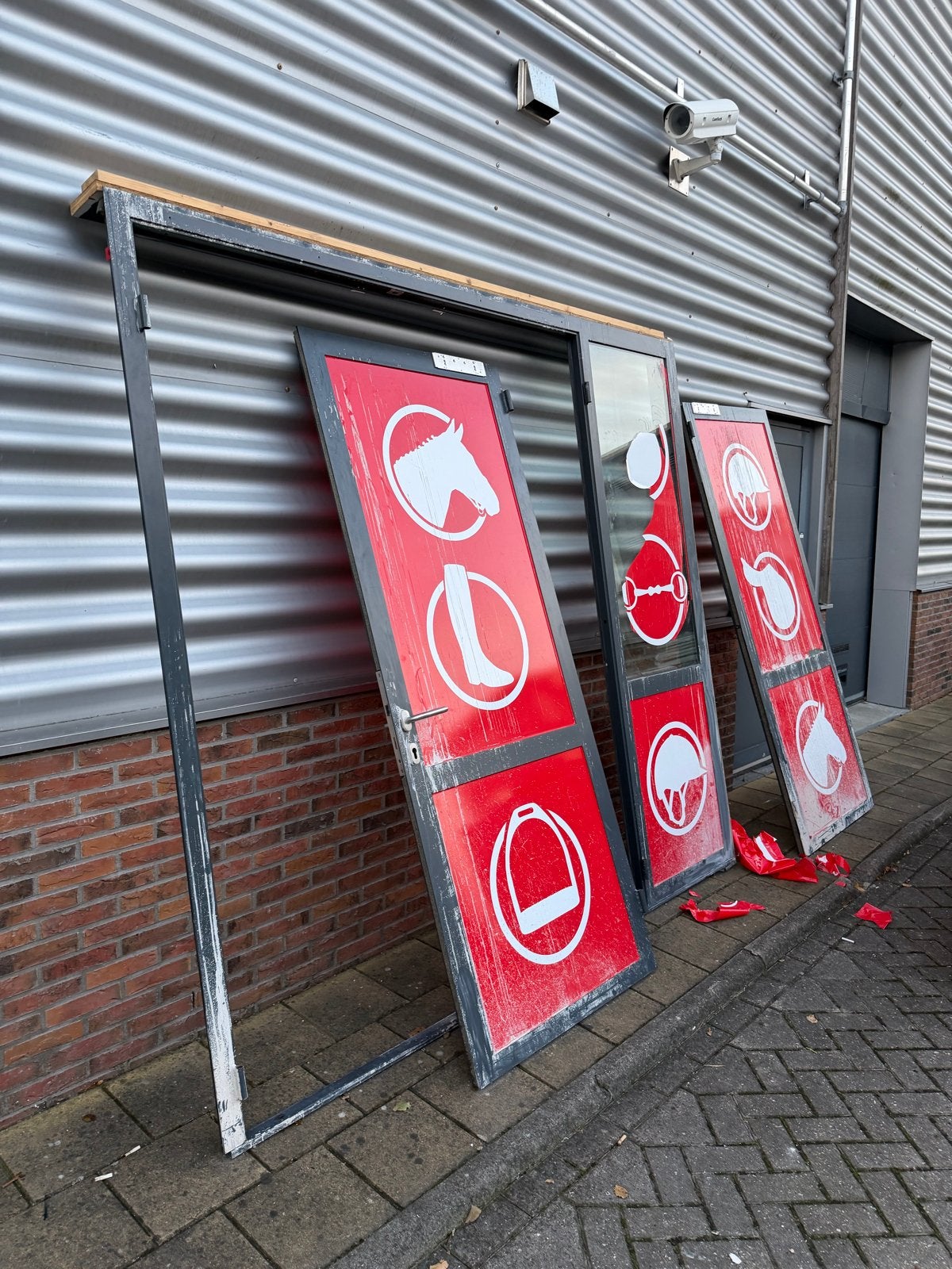 Dubbele deur, Ophalen, 120 cm of meer, Nieuw, Buitendeur