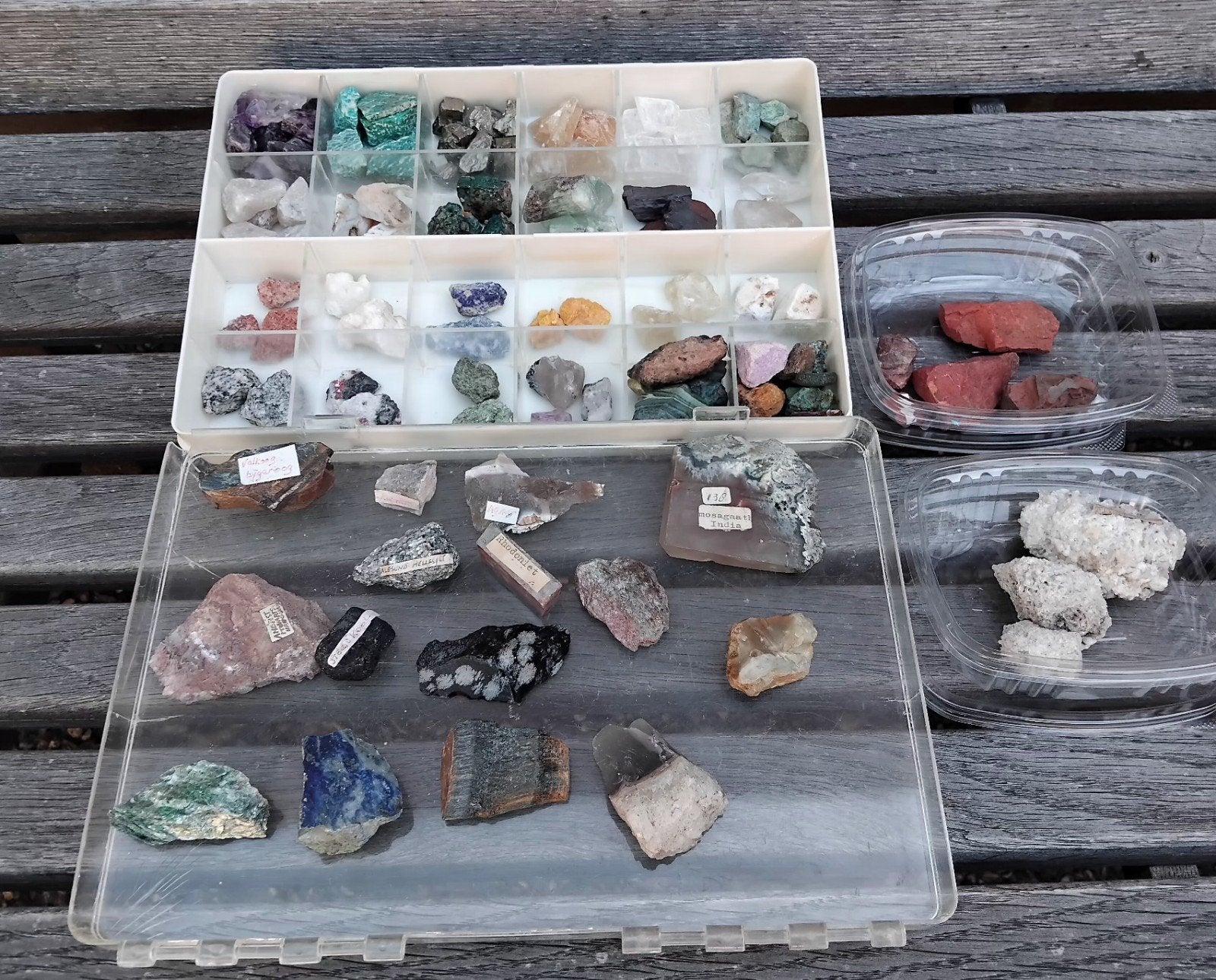 Grote collectie mineralen en edelstenen, Verzamelen, Mineralen en Fossielen, Ophalen of Verzenden, Mineraal