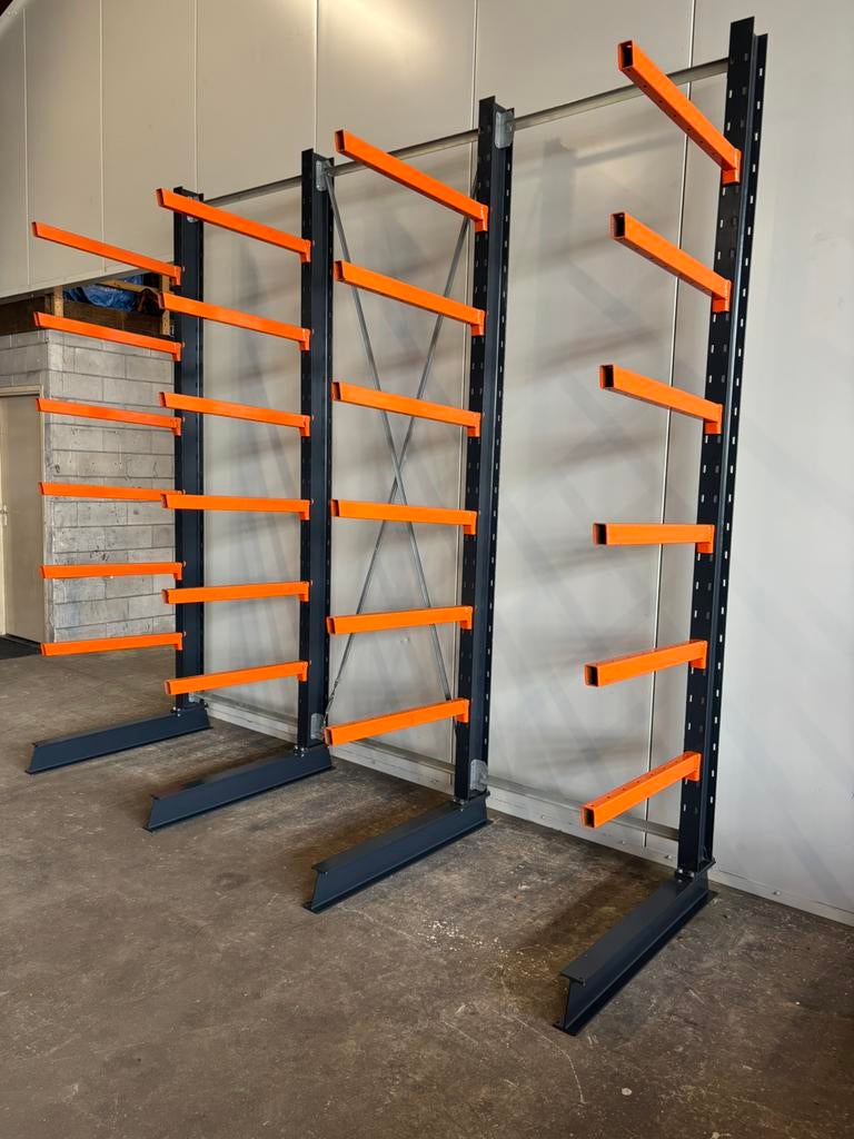 Draagarmstelling / voorraadstelling / materiaalstelling rek, Ophalen, Gebruikt, ., .
