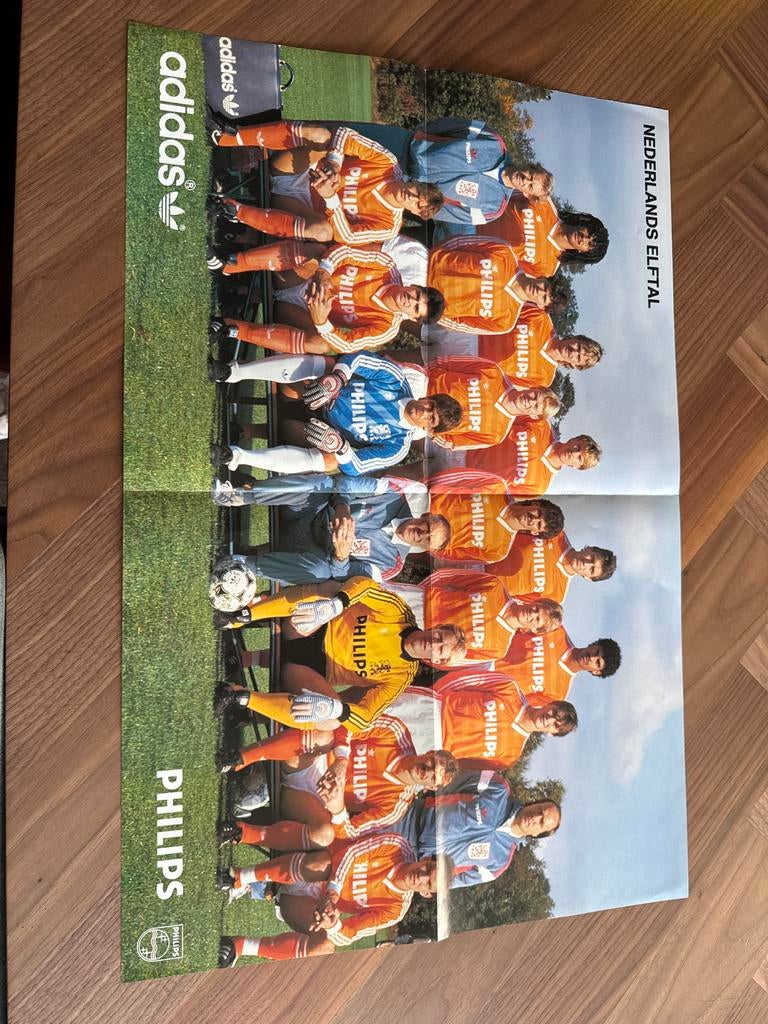 Nederlands Elftal poster 1987, Ophalen of Verzenden, Gebruikt, Overige binnenlandse clubs, Poster, Plaatje of Sticker