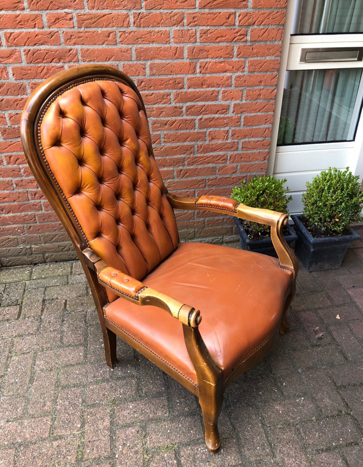 Chesterfield stoel, opknapper, Ophalen
