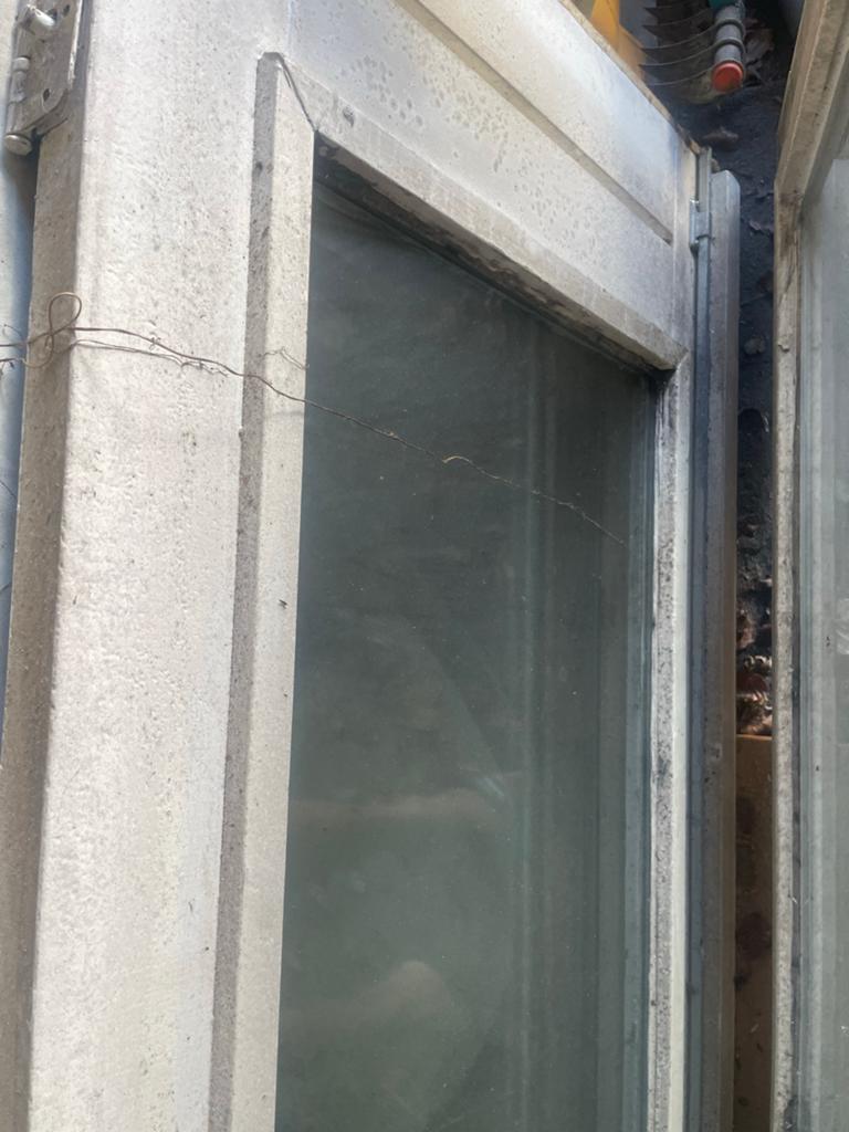 Gebruikte openstaande houten deur met dubbele glas glas, Ophalen, Gebruikt, 80 tot 100 cm, Buitendeur