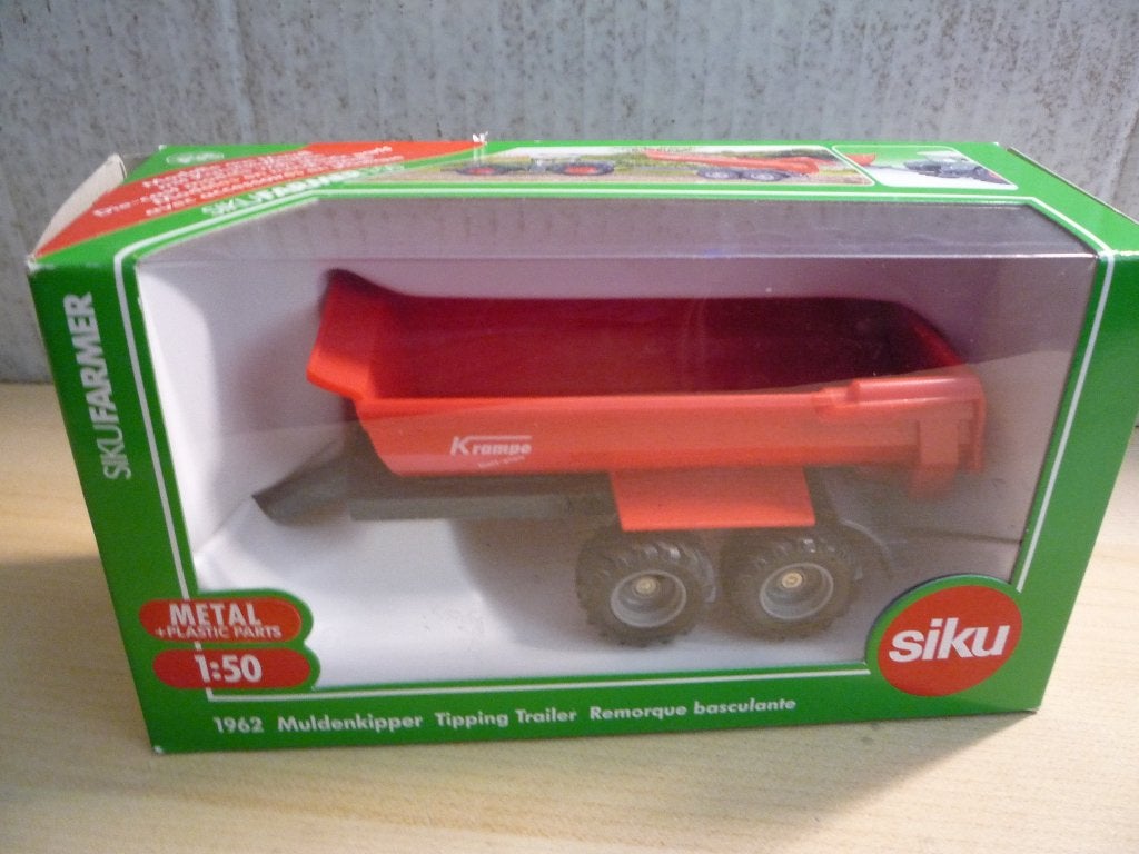 Krampe Half-Pipe Muldenkipper aanhanger Siku 1962 1:50, Ophalen of Verzenden, Nieuw, Hijskraan, Tractor of Landbouw, SIKU