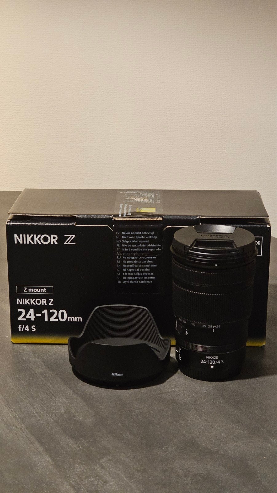 Nikon Nikkor Z 24-120mm f/4S lens Nieuwstaat inc org factuur, Ophalen of Verzenden, Zo goed als nieuw, Telelens