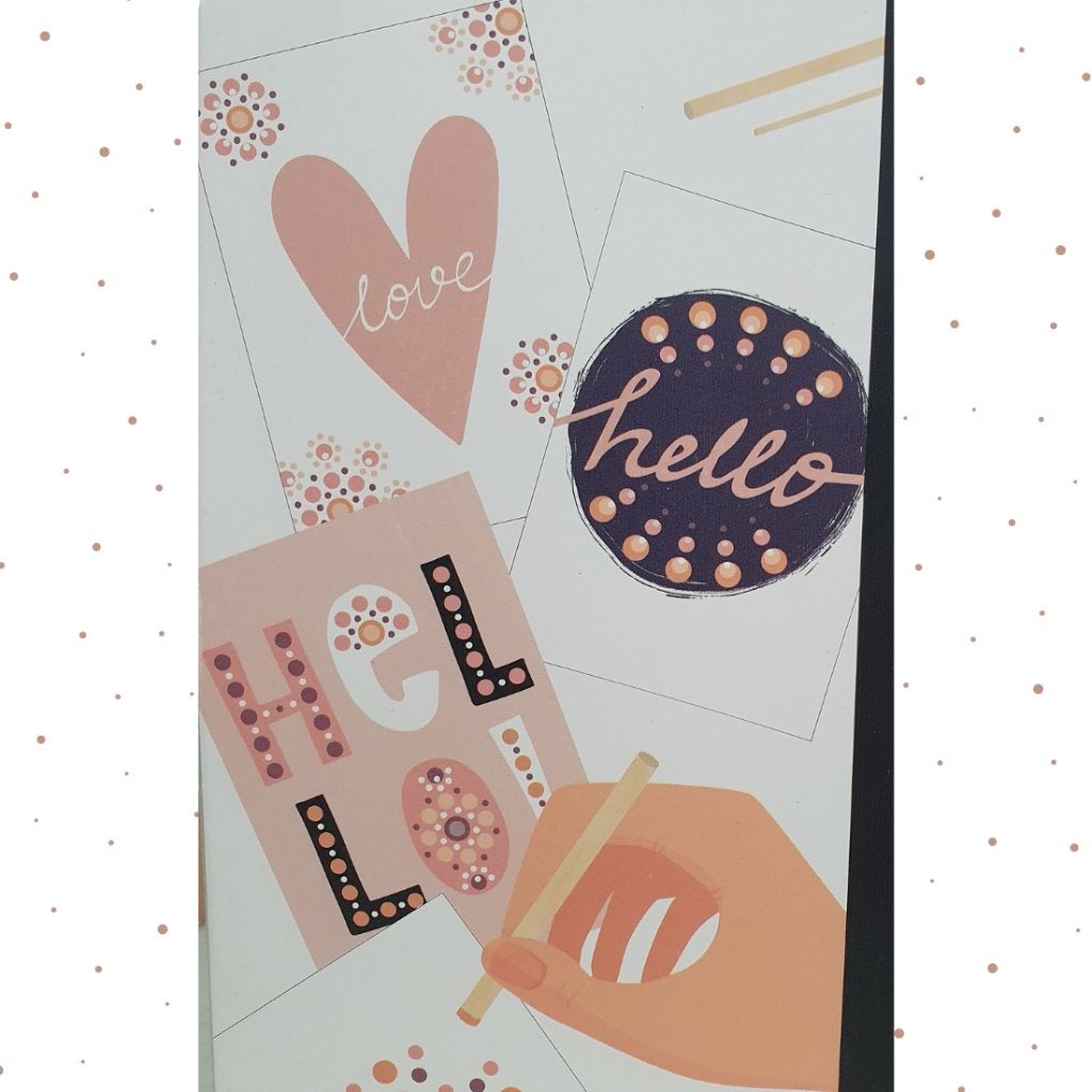 Dotting art – 4 kaarten – Hello, D, Nieuw, Ophalen of Verzenden, D