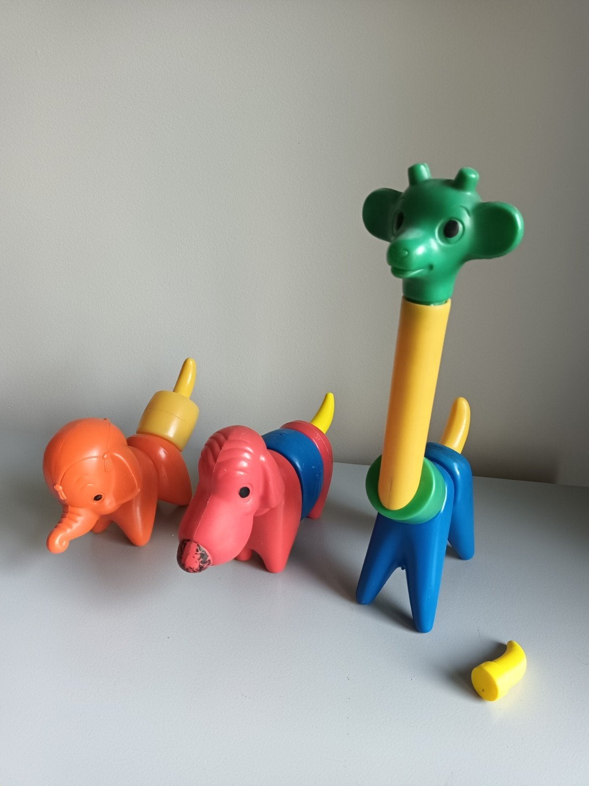 Tupperware Toy dieren speelgoed hond olifant giraf bouwen, Ophalen of Verzenden, Overige typen