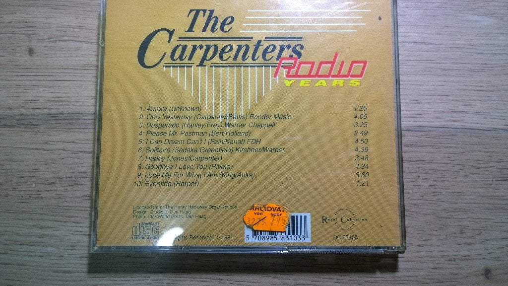 the best of the carpenters, Ophalen, Gebruikt, Pop, Album