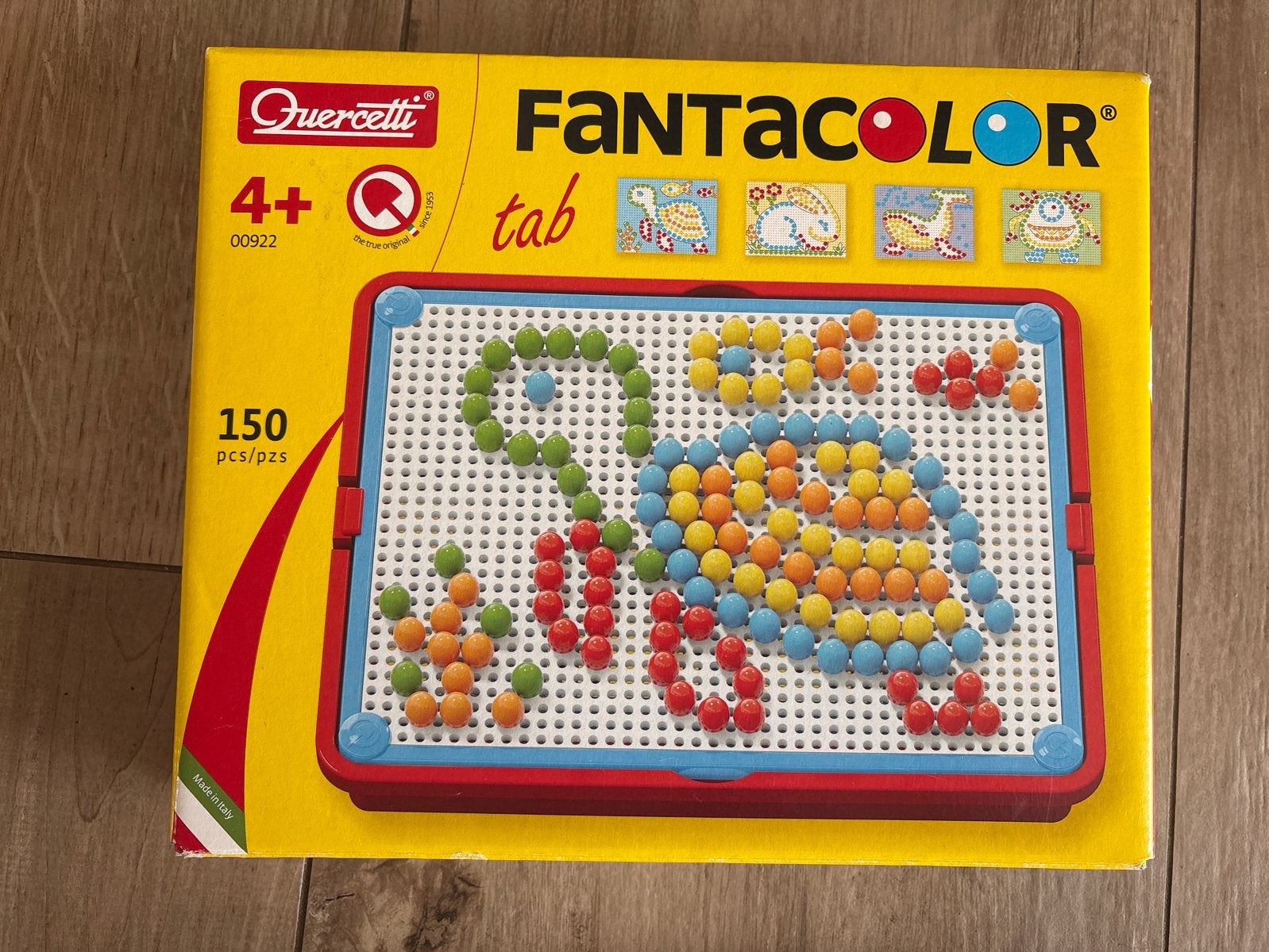 Quercetti Fantacolor mozaïek speelgoed met 150 pinnen, Ophalen, Gebruikt, Bouwen