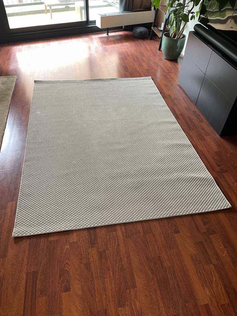 IKEA Morum vloerkleed 230x160 beige, Ophalen, Beige, 200 cm of meer, Zo goed als nieuw