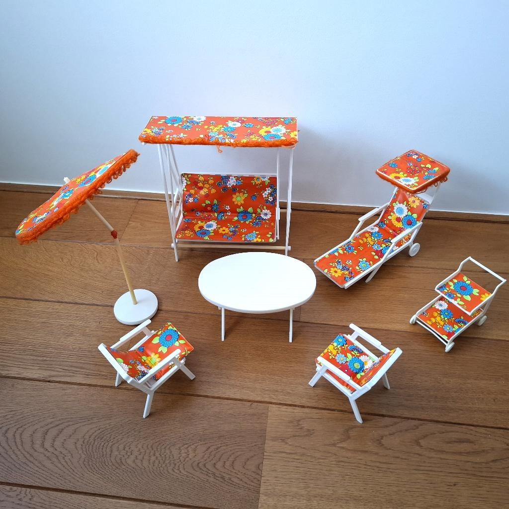 Vintage Barbie complete tuin set, jaren 70, Ophalen of Verzenden, Gebruikt, Overige typen