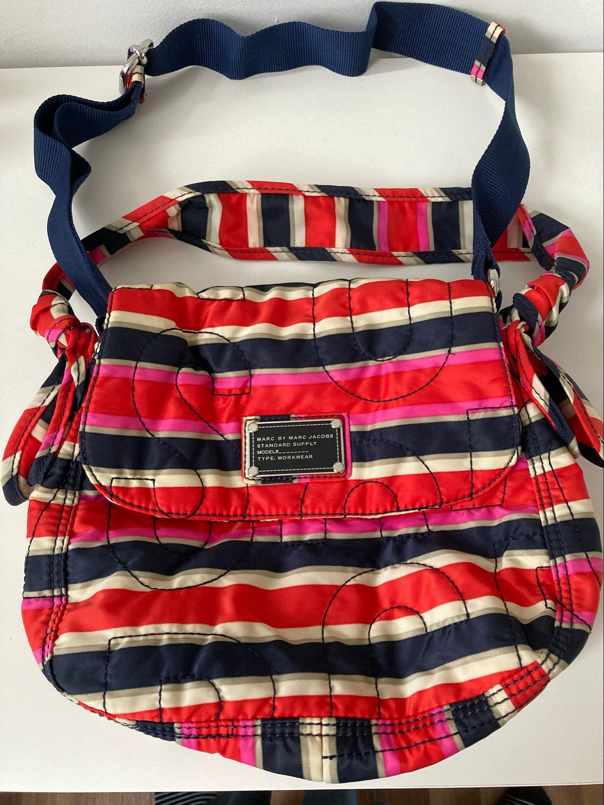 Marc by Marc Jacobs schoudertas - Multicolor gestreept, Sieraden, Tassen en Uiterlijk, Tassen | Damestassen, Ophalen of Verzenden