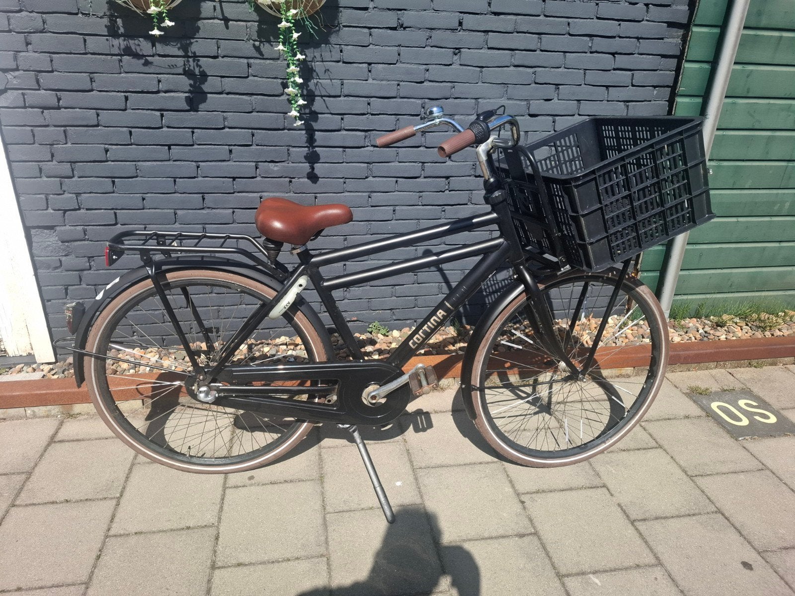 Cortina Transportfiets -28 inch mat Zwart, Fietsen en Brommers, Fietsen | Jongens, Terugtraprem, Versnellingen, Zo goed als nieuw