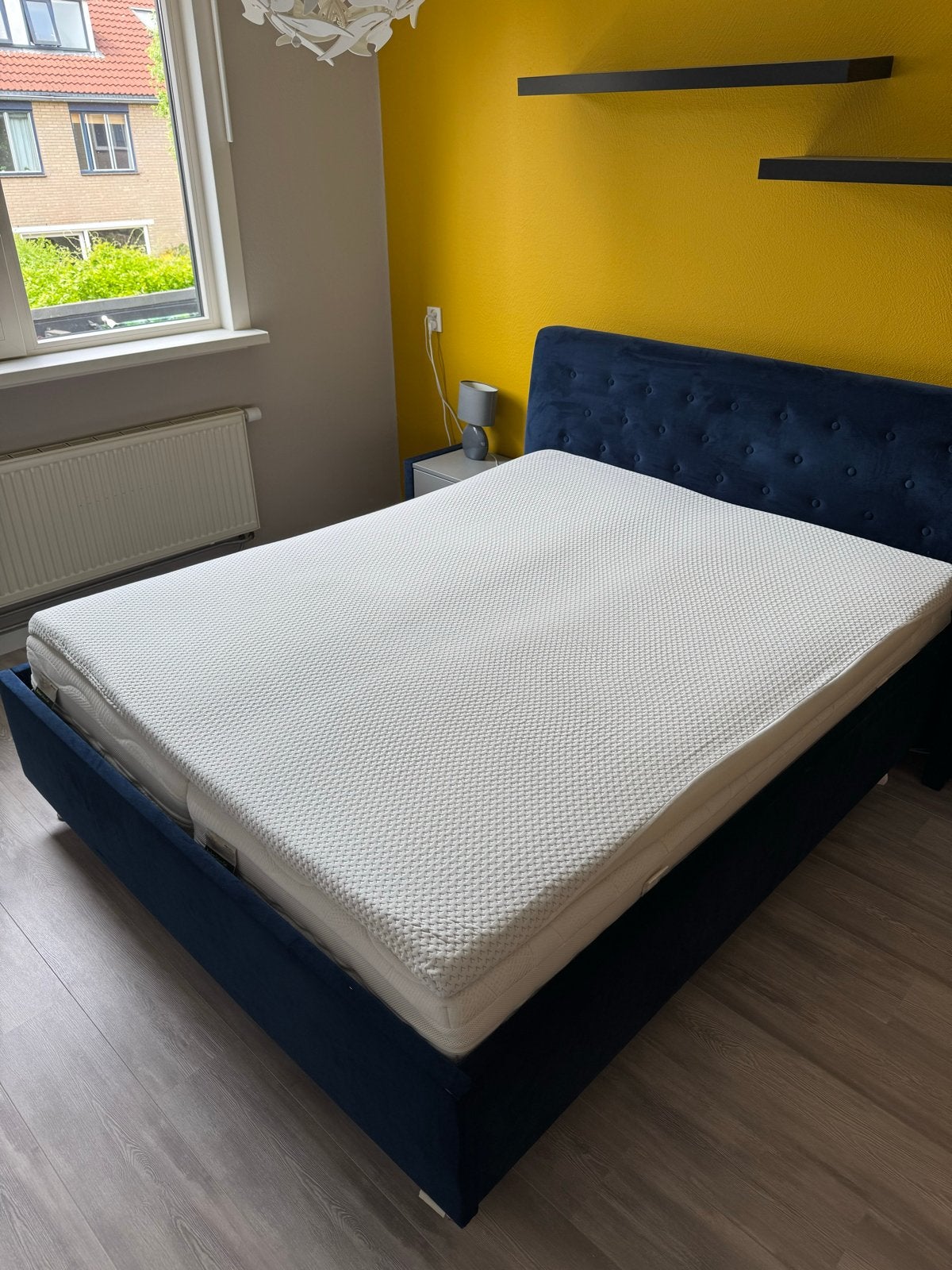Mio Dormio bed van Beter Bed 160x200cm, Ophalen, Gebruikt, Blauw, Tweepersoons