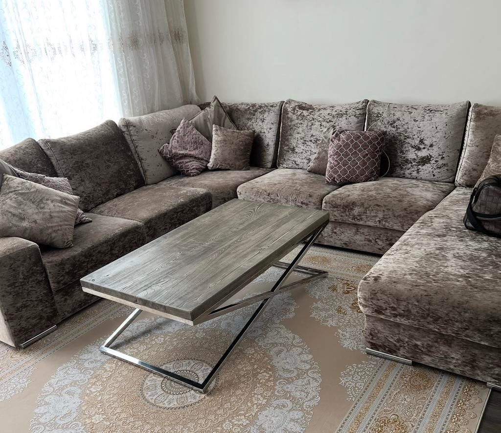 Bank met lounge gedeelte, Ophalen, Gebruikt