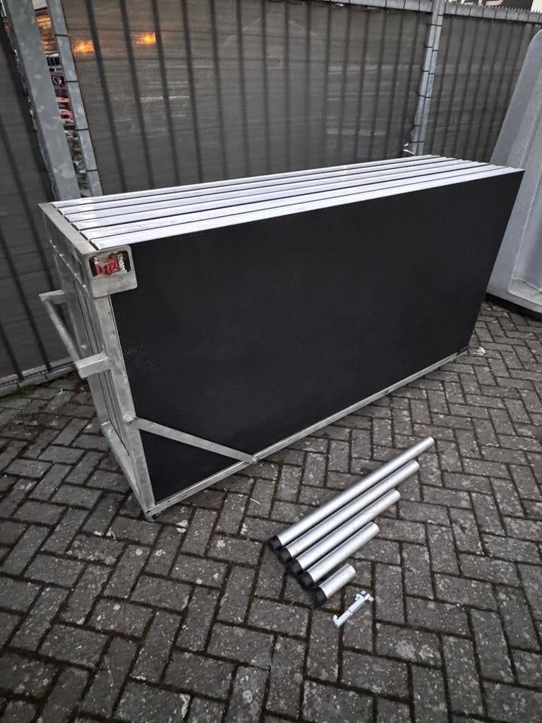 ✅ Podium Stage Deck | Set van 6 incl. Transportkar, Ophalen, Licht