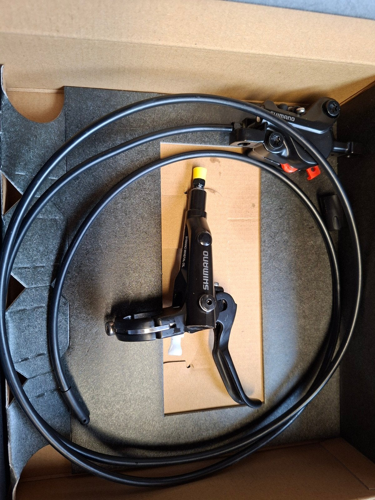 Shimano BL-MT501 Hydraulische Schijfremset, Fietsen en Brommers, Fietsonderdelen, Remmen, Ophalen of Verzenden, Aluminium, Shimano