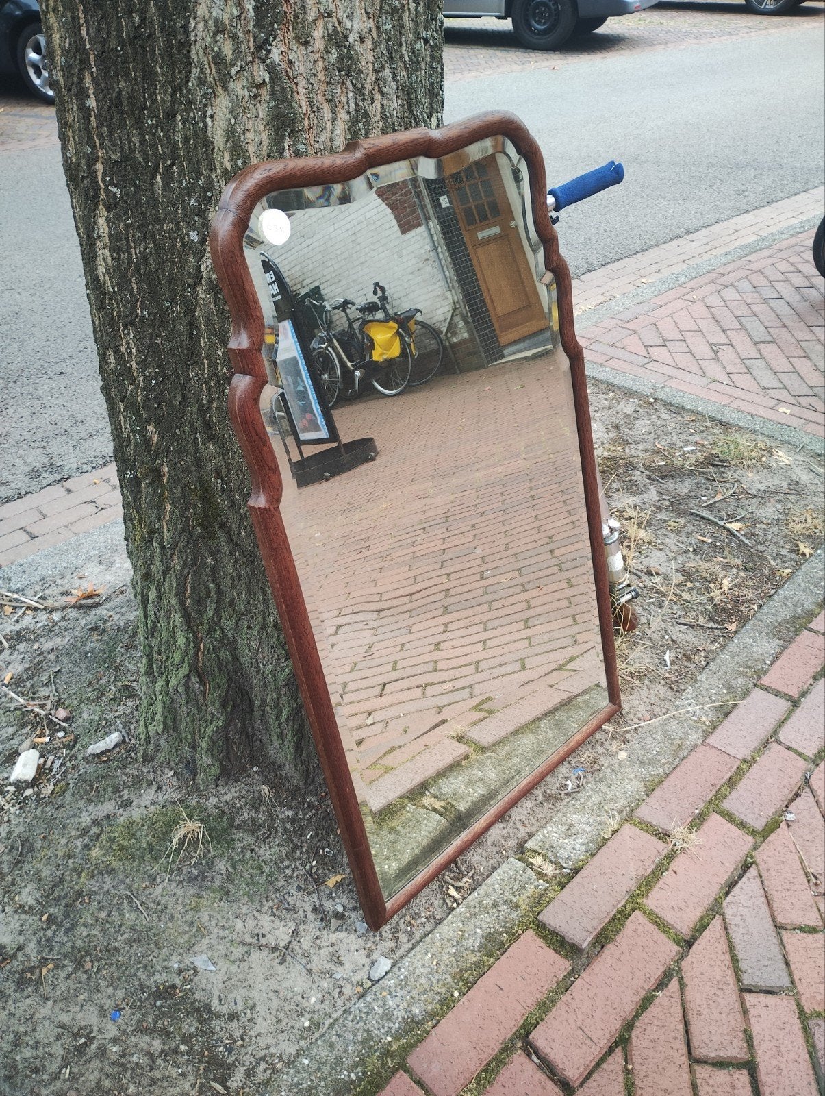 Soester Spiegel met Houten Lijst, Antiek en Kunst, Antiek | Spiegels, Ophalen