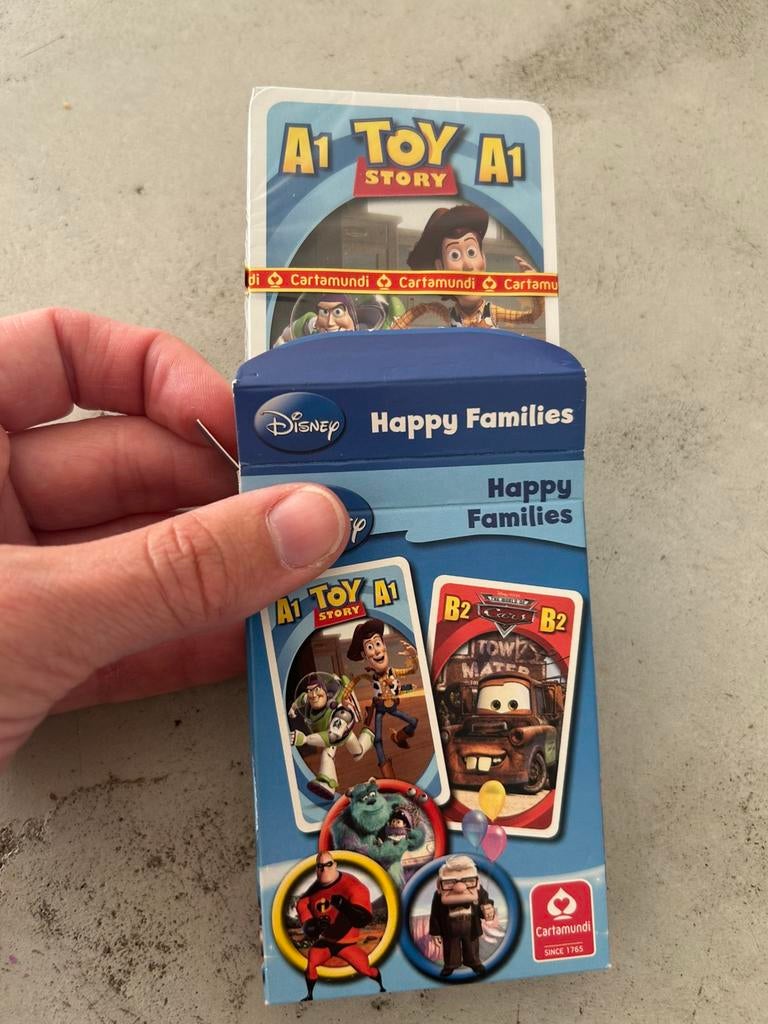Disney kwartet toy story cars up happy families nieuw, Ophalen of Verzenden, Overige figuren, Zo goed als nieuw, Overige typen