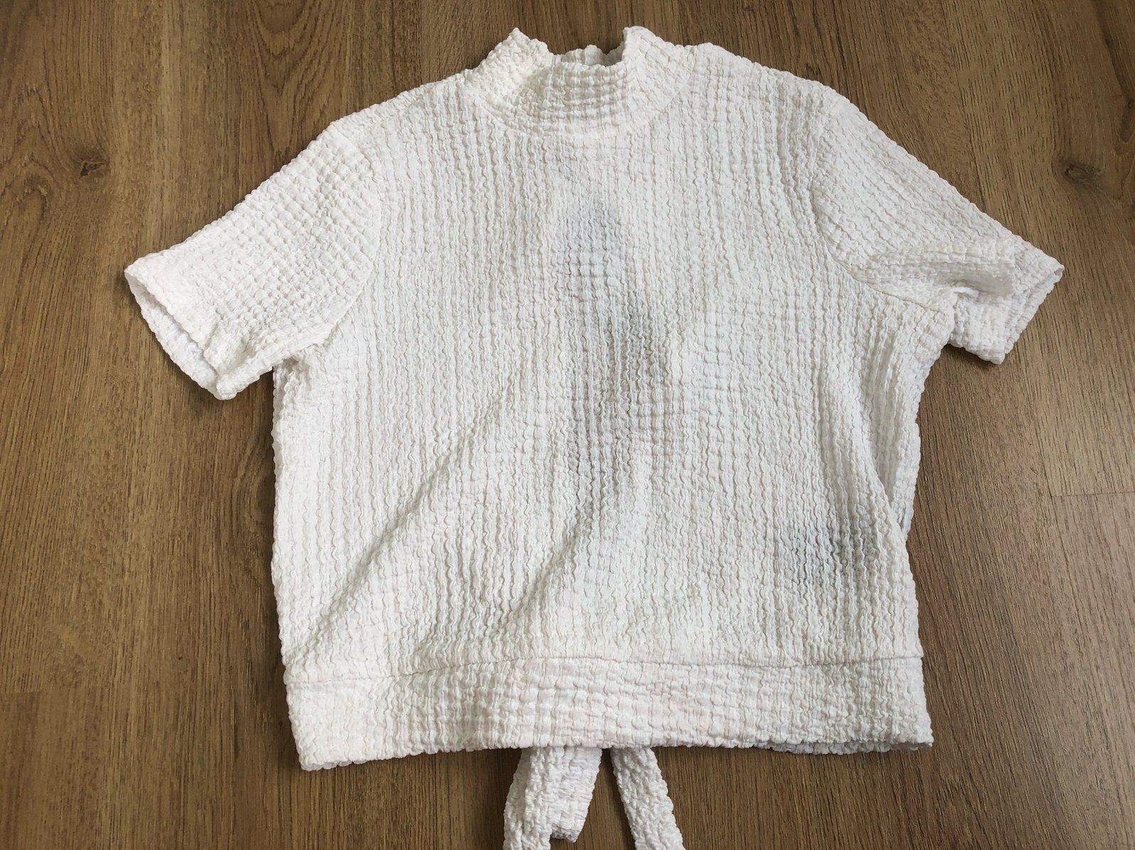 Royal chicks witte croptop s knot back TEE off-white, Wit, Nieuw, Ophalen of Verzenden, Korte mouw