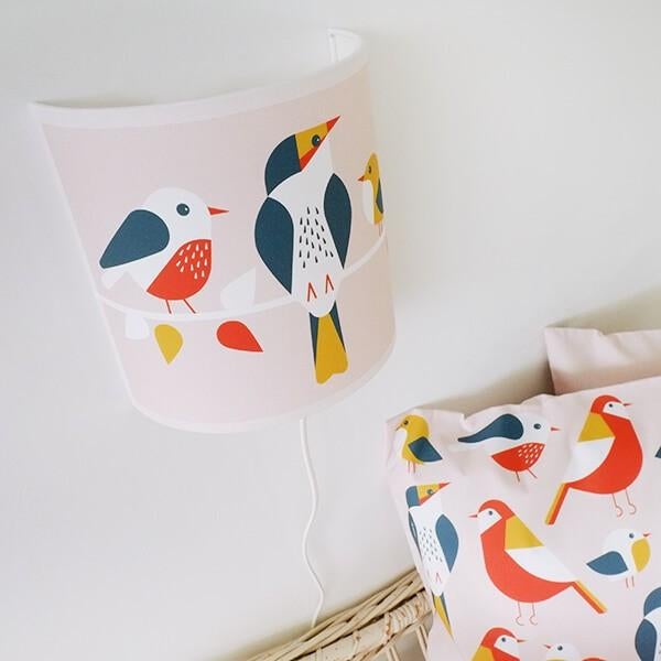 Wandlamp Kinderlamp Lamp Vogels Oudroze ANNIdesign, Info@annidesign.nl, Nieuw, Ophalen of Verzenden, Hans Andreussingel 15 2652 GA Berkel en Rodenrijs