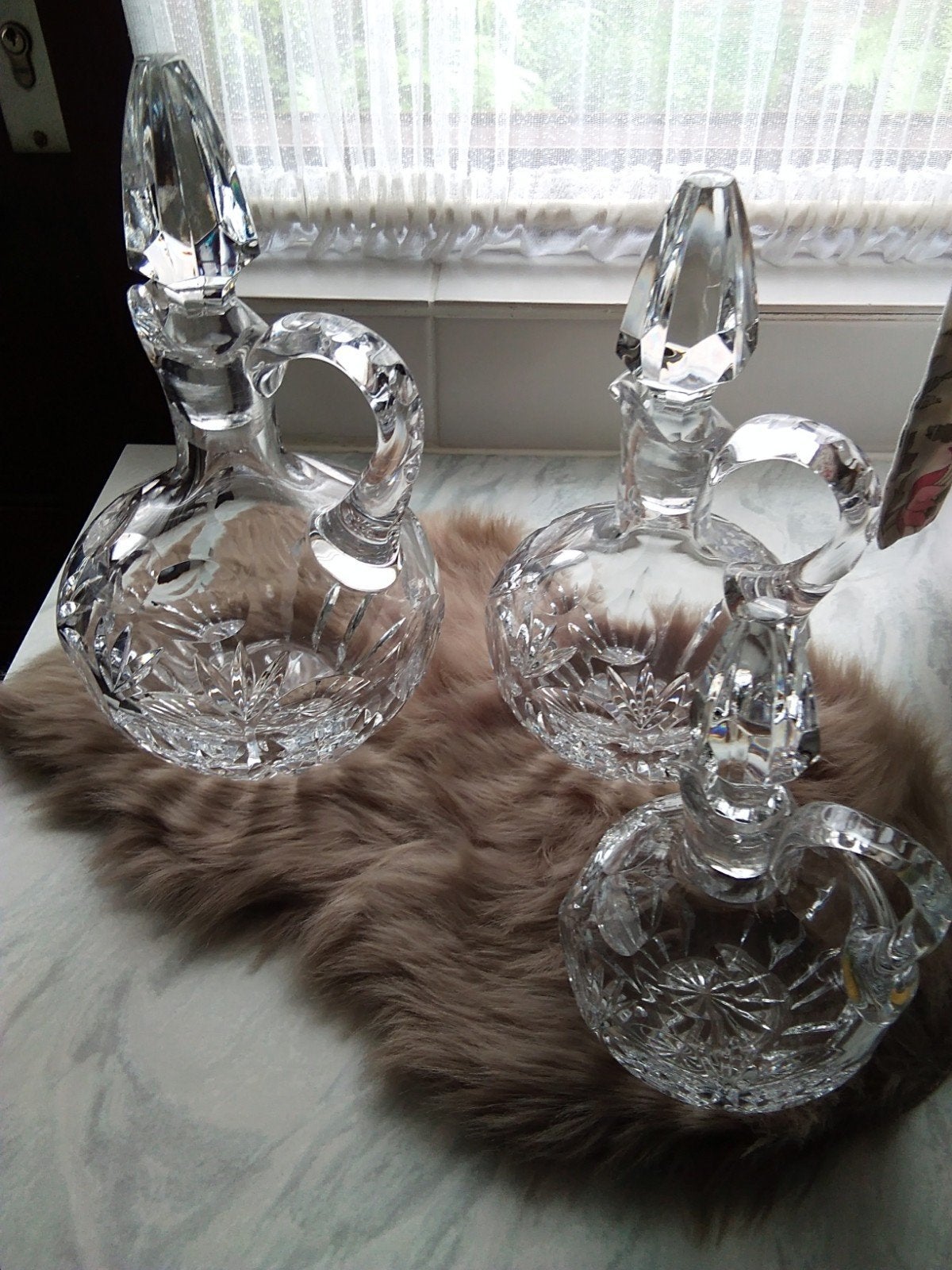 Prachtige set kristallen karaffen van Bleikristal., Antiek en Kunst, Ophalen of Verzenden