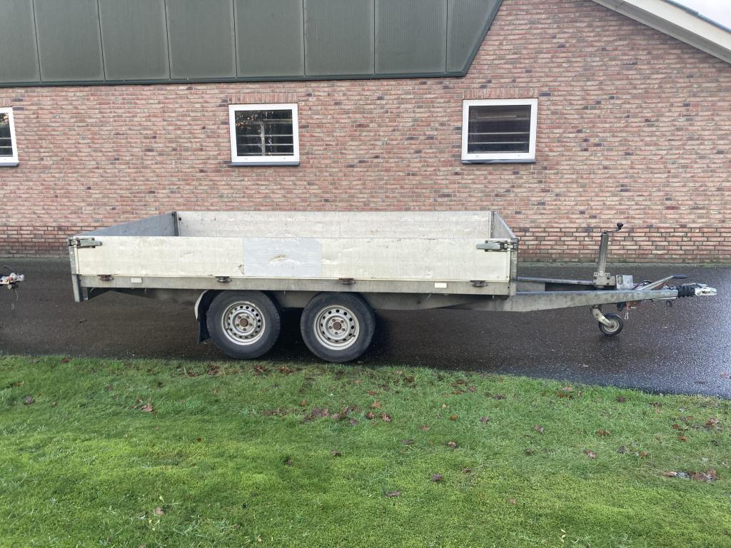 Plateauwagen aanhanger aanhangwagen tandemasser 2004, Auto diversen, Aanhangers en Bagagewagens, Gebruikt