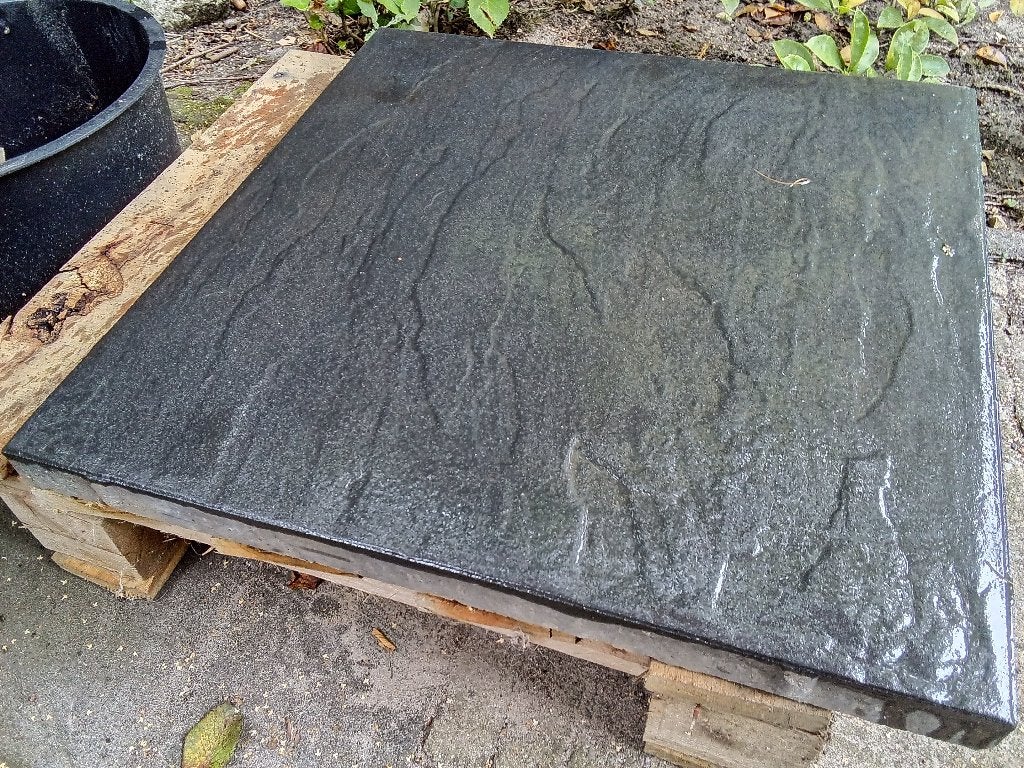 5 Terrastegels met relief 60x60, Tuin en Terras, Tegels en Klinkers, Ophalen, Nieuw, Minder dan 5 m², Beton