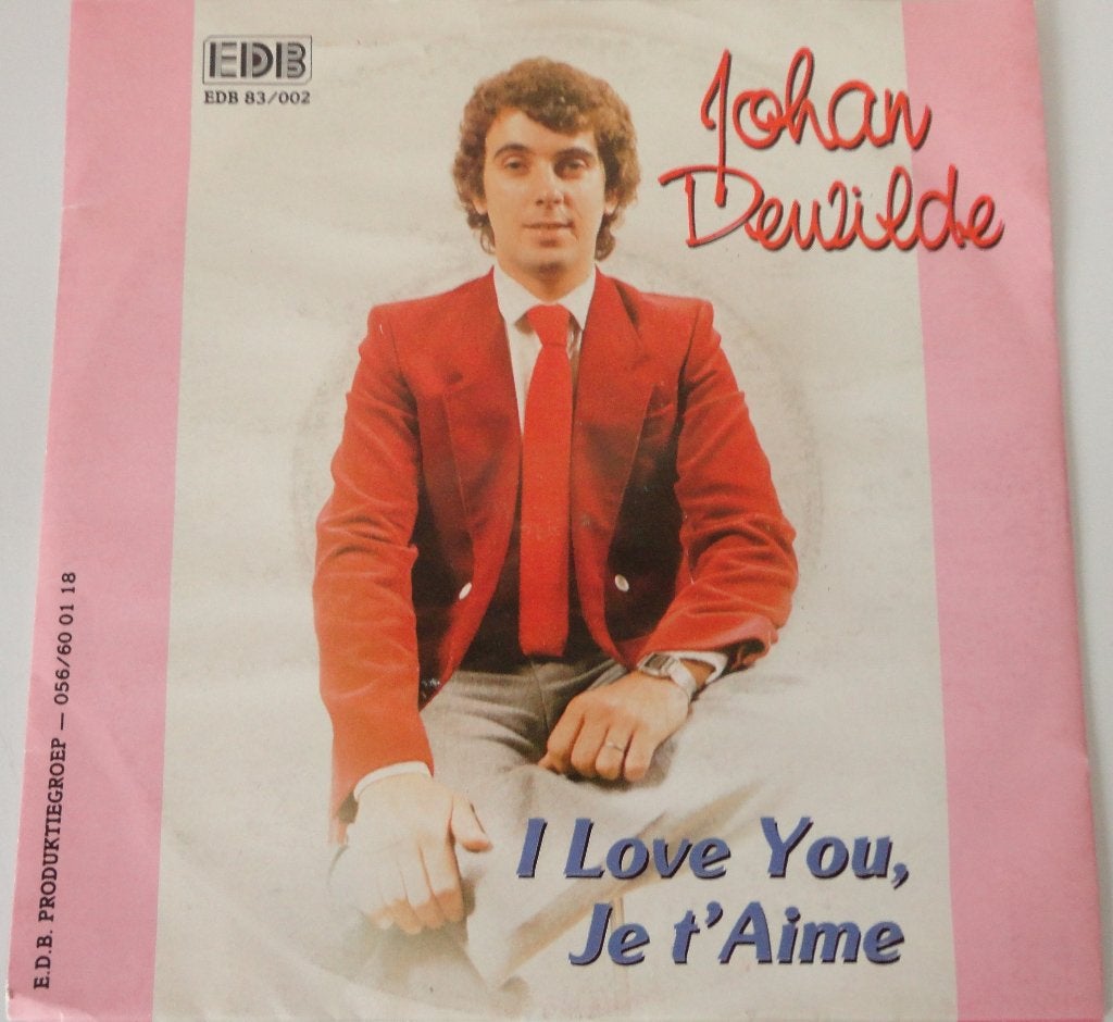 Johan DeWilde > I love you je táime, Gebruikt, 7 inch, Single, Ophalen of Verzenden