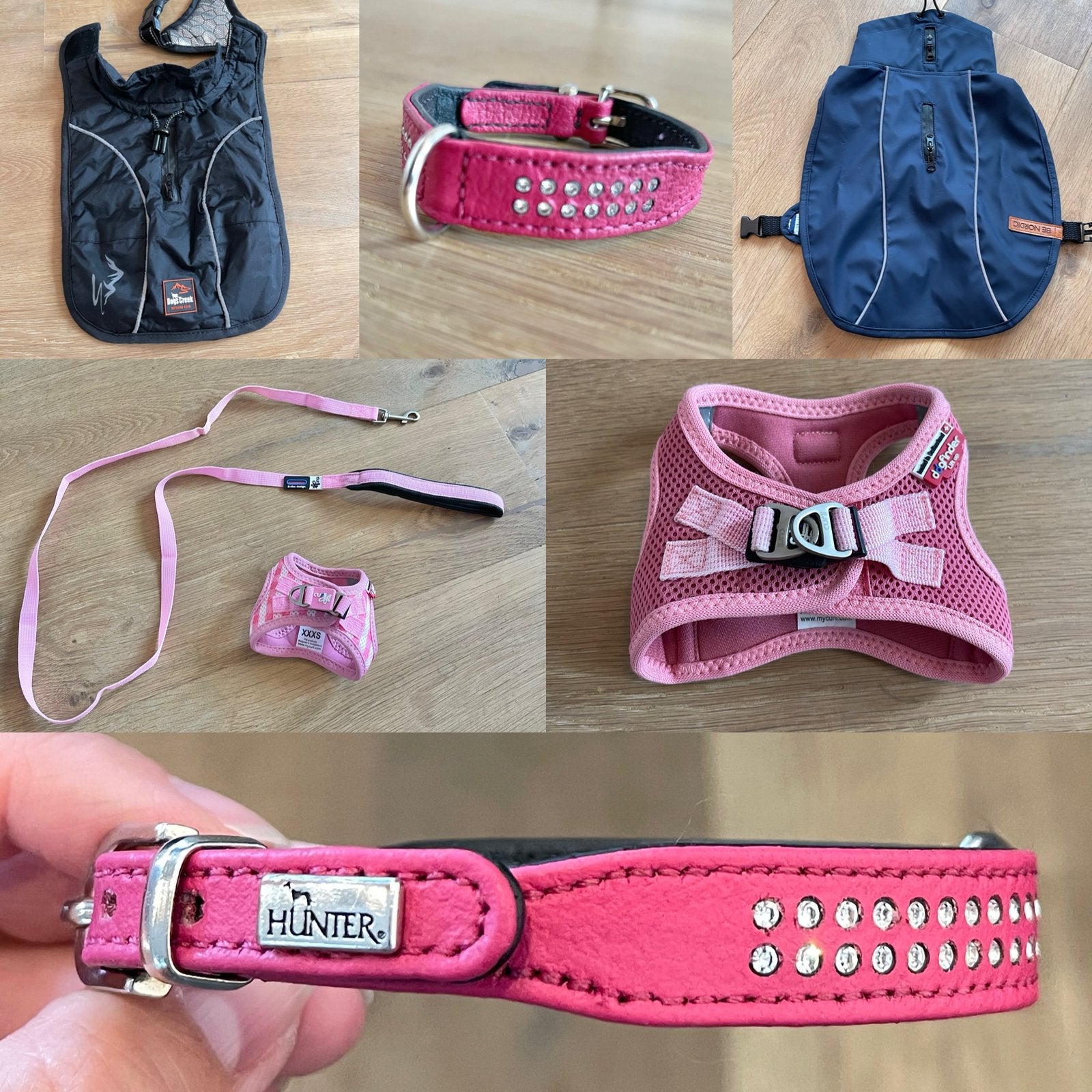 🌸 Mooie Swarovski honden halsbanden & jassen kleine hond, Ophalen, Zo goed als nieuw